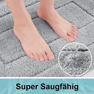 Tapis de bain gris